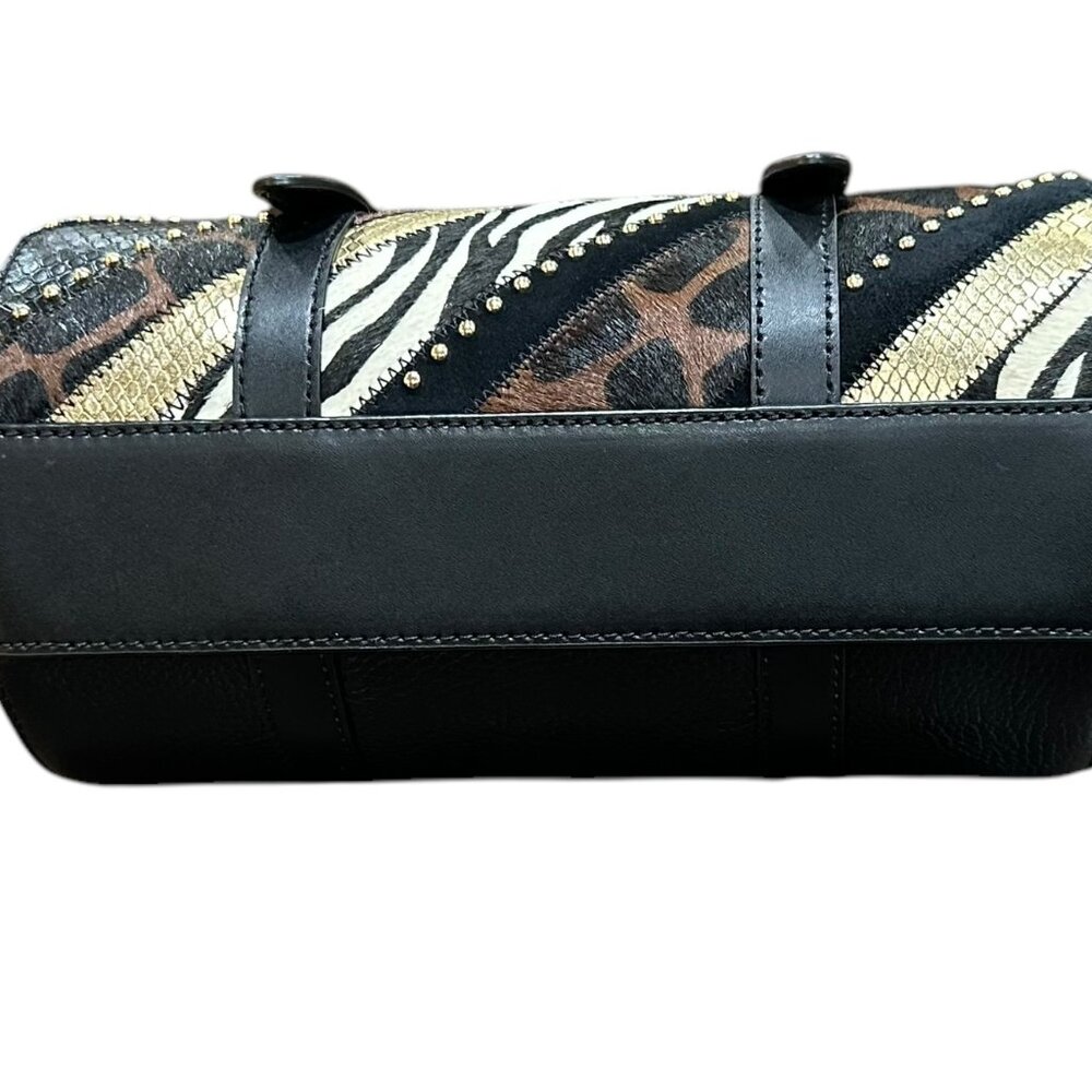 Michael Kors Stanton Patchwork Leather Studded Me… - image 7